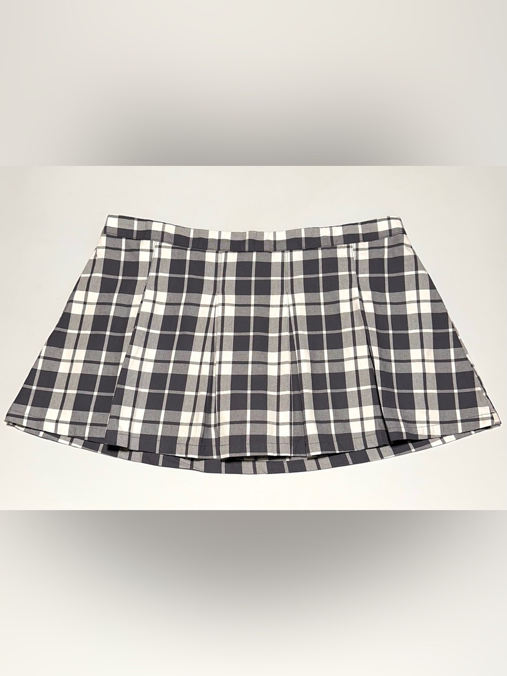 CRB Girl Plaid Pleated Mini Skort Preppy Coquette Tennis 18.5